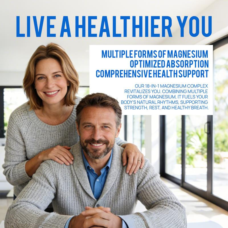 Selerb 18-IN-1 Magnesium Complex – 12 Active Forms of Magnesium with Vitamin B6, D3, K2, Zinc & Slippery Elm – Supports Sleep, Relaxation, Muscle Recovery & Overall Health – 90 Veggie Capsules